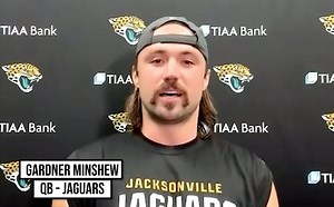 62K views · 238 reactions | The Stache speaks.  QB Gardner Minshew tells Joe Thomas why you should watch out for the 2020 Jacksonville Jaguars. | NFL | Facebook