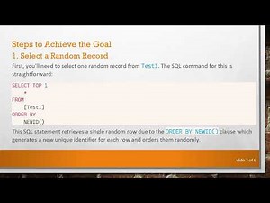 How to Transfer a Single Random Record from One SQL Table to Another