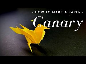 How To Make a Paper Canary | Bird Folding Instructions | Easy DIY Step by Step Origami Tutorial