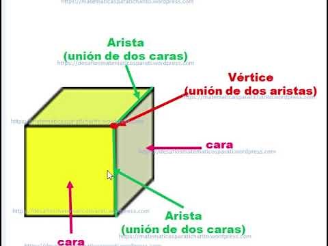 Partes de un Cubo para niños.