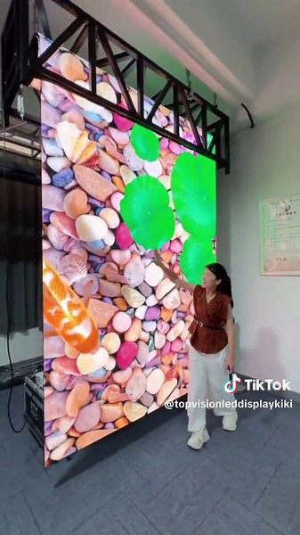 New technology rolling screen#Rollingscreen #ledwall #Indoorscreen #ledfactory #led #Topvision