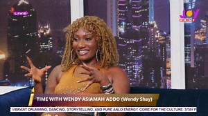 Wendy Shay Official shares her experience working with Shatta wale(shatta movement), praising his exceptional talent and the gentle side of him the public rarely sees. #PrimeTime with George Quaye Tap on the link to watch the full interview: https://youtu.be/mLgp_Gpd0Go | Joy Prime