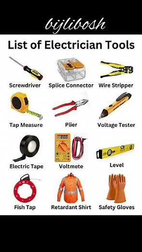 ⚡ Top 12 Electrician Tools You Must Have | Electrical Tools List with Names & Images