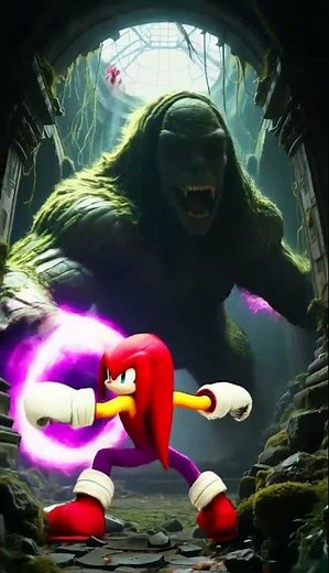 Knuckles vs Golem Titan 💥 | Chaos Clash in Ancient Jungle Temple!