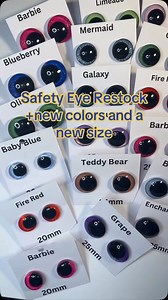 Safety Eye Restock with new colors plus a new size! Website link is in my bio!! • • • #crochet #crochetaddict #crochetersofinstagram #crocheted #crocheter #crocheteveryday #crochetersofig #crocheters #crochetersoftheworld #crochetinspiration #crocheting #crochetinstagram #crochetinspo #crochetideas #crochetplush #crochetplushie #crochetplushies #smallbusiness #smallbusinessowner #crochetcommunity #cozyfriendcreations #safetyeyesforamigurumi #safetyeyes | Cozy Friend Creations