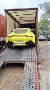 👑VIP👑Car Unloading Process, Safely Drop , New Car Transport Charges/Cost