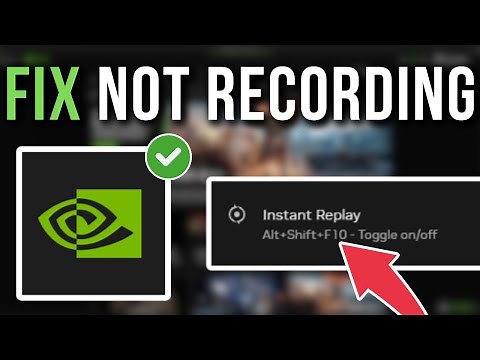 How To Fix NVIDIA Instant Replay Not Recording - Full Tutorial