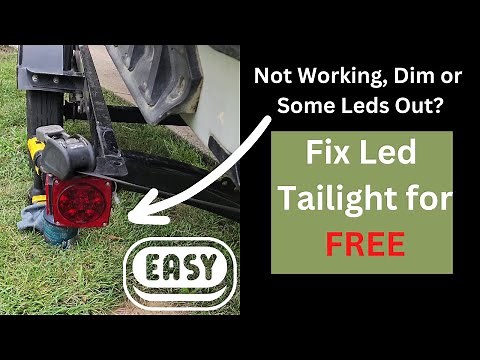 How To Fix Non Working or Dim Trailer Lights