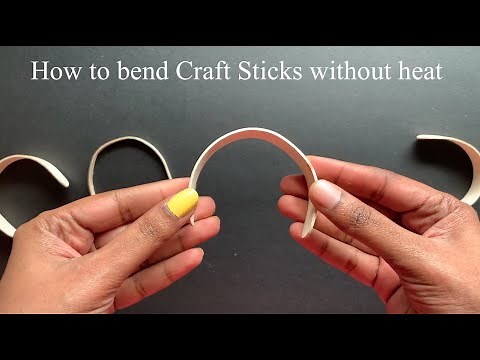 How To Bend Popsicle Sticks Without Heat | How To Bend Ice Cream Stick | How to bend Popsicle Stick