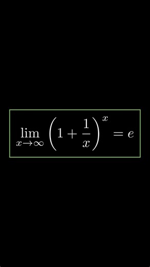 The most satisfying number in math: Euler's number e🤯