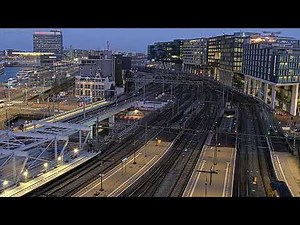 Station Amsterdam Centraal - De Vijf Bruggen, camera 2 | Livestream ProRail