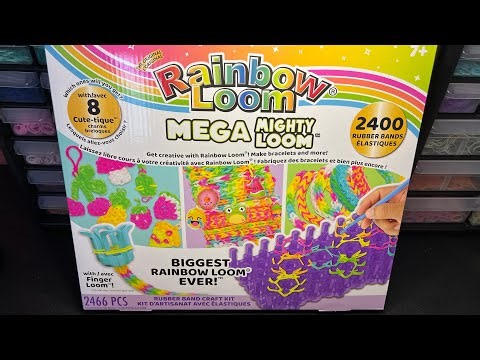 Mega Mighty Loom Rainbow Loom Kit Unboxing & First Look