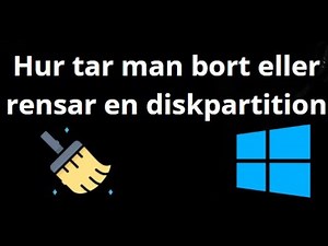 Hur tar man bort eller rensar en diskpartition i Windows 11?
