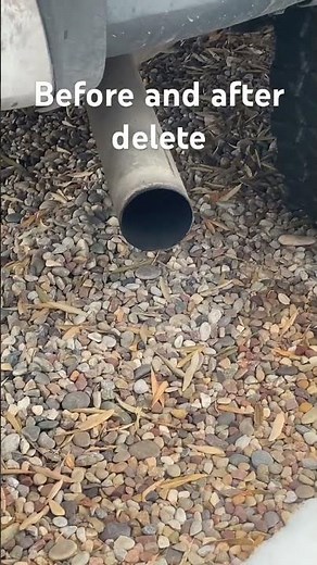 Before and after 4 inch pipe delete lbz duramax #exhaust #truck #loud #duramax #turbo