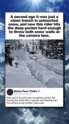 HOW DOES A SNOWBIKE STAY ON TOP OF POWDER THIS DEEP?