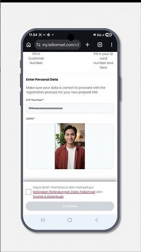 Registering a Telkomsel Card with Biometric Verification