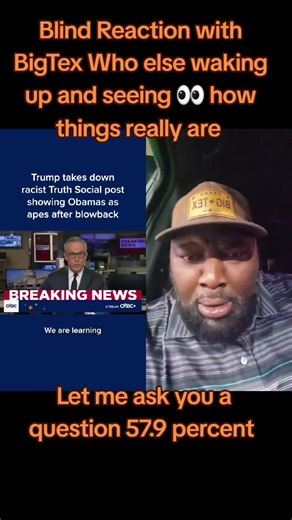 Blind Reaction with BigTex 57.9 percent where is the giid white people 🤔 #fyp #foryou #mrbigtex23 #BigTexComedy #bigtexhellbus
