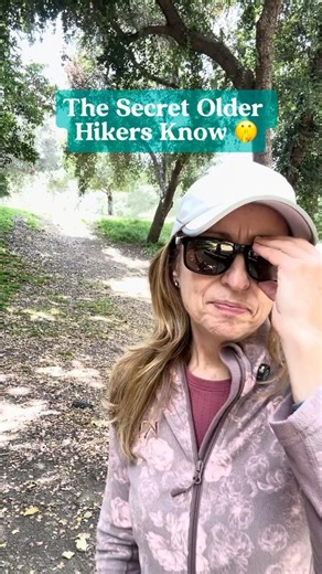 The secret older hikers know for stronger up hills and easier down hills - hiking poles! ￼