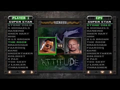 WWF Attitude All Characters [PS1]