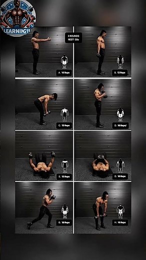 full body home workout with dumbbells