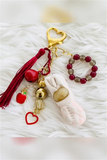 Worry stone keychain with Gemstone #pesanoworkhop #chakrahealing #keychain #worrytone