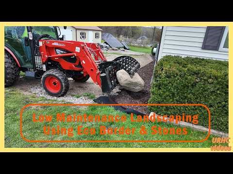 Low Maintenance Landscaping Using EcoBorder And Stones