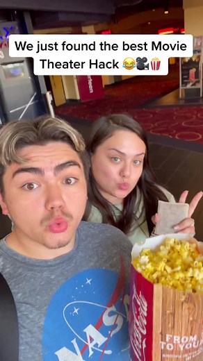 Best Movie Theater Hack: Popcorn Straw Trick