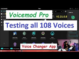 VOICEMOD PRO Voice Changer | Testing all 108 Voices | V2.21.08