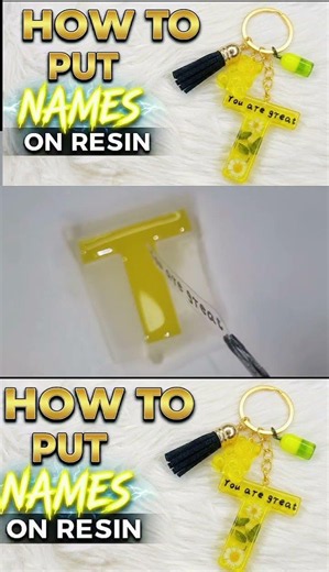 HOW TO PUT NAMES ON RESIN💡#diy #resin #shorts #southafrica