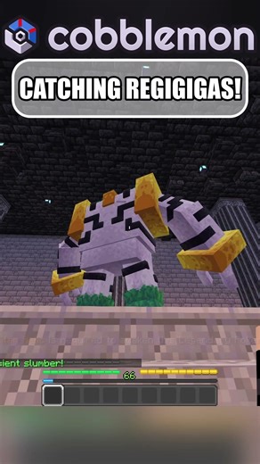 Catching Regigigas in Cobbleverse's New Update! #cobblemon #minecraft