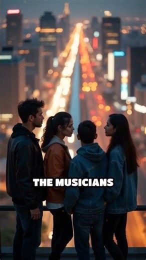 Drone Captures Neon Alley Midnight Music Jam