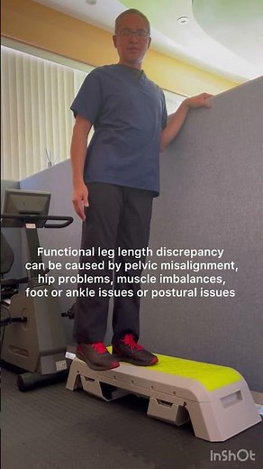 Exercise for functional leg length discrepancy. One leg is shorter than the other.