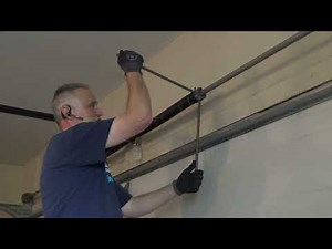 Garage Door With Two Springs. Broken Spring Replacement