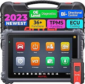 Autel Scanner MaxiCOM MK906PRO TS: 2023 New Version of MaxiSys MS906BT/MS906TS/MS906Pro TS, Full TPMS Functions, All System Diagnostics, ECU Coding, 36+ Services, BiDirectional, FCA & SGW, No IP Limit