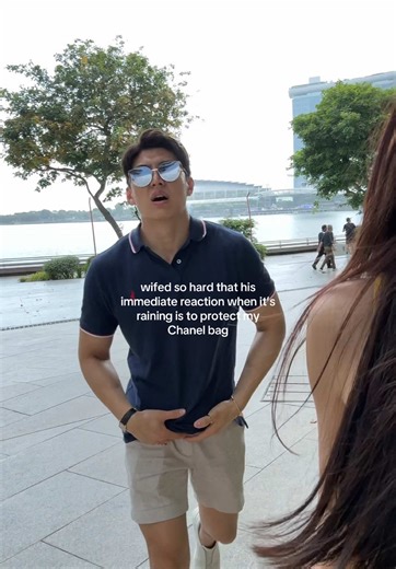 Charming Moments of a Caring Dad with Chanel Bag