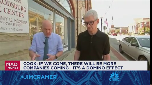 Apple CEO Tim Cook goes one-on-one with Jim Cramer