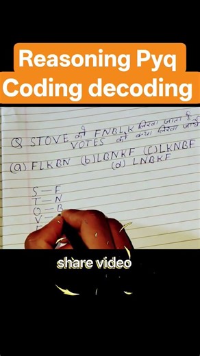Reasoning Coding decoding question Pyq tricks #khansir