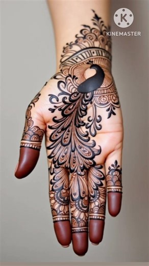 New Mehndi Design that's actually easy to copy👀 #viral