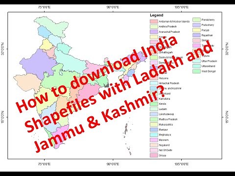 India State shape files 2021 with Ladakh and Jammu & Kashmir [Download Link]