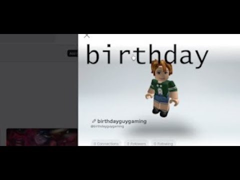 Playing birthday games on roblox