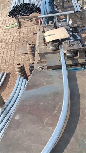 Long Metal Pipe Bending Process in Industry #metal