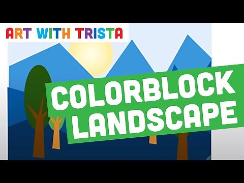 Google Drawings Colorblock Landscape Digital Art Tutorial - Art With Trista