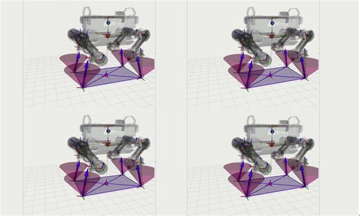 Highly dynamic gaits controlled by a whole-body MPC