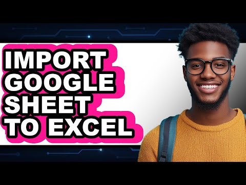 How to Import Google Sheet to Excel (updated)