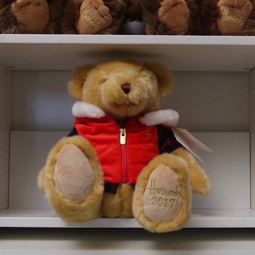 Watch as our Harrods Signature Bertie Bear makes his way from the factory to the store, on a magical journey to Christmas World. | Harrods