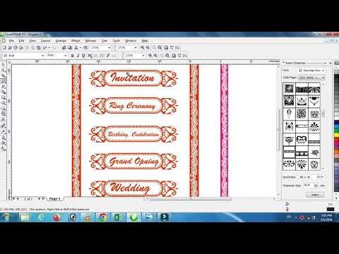 Invitation card design kasie kre coreldraw me
