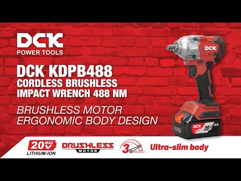 DCK KDPB488 Cordless Brushless Impact Wrench 488Nm