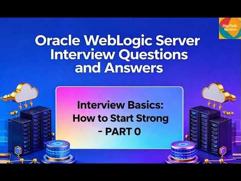 P2 - WebLogic Server Interview Question and Answers Series - Generic Questions