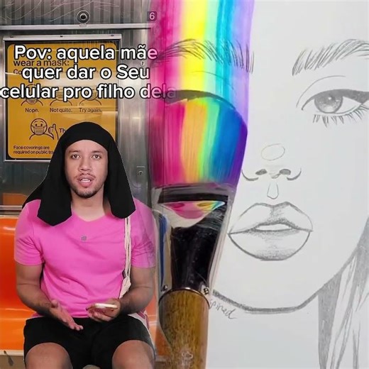 Pov That mother wants to give her cell phone to her son