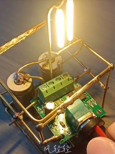 Cool DIY Glowing Electronics Project | Mini Circuit Art